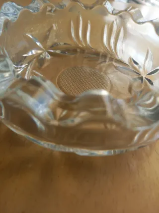 Cenicero de cristal vintage