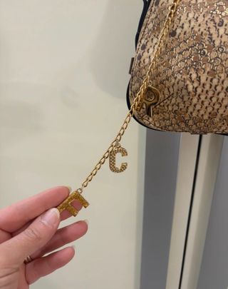 Borsa Vintage Roberto Cavalli Beige/Oro