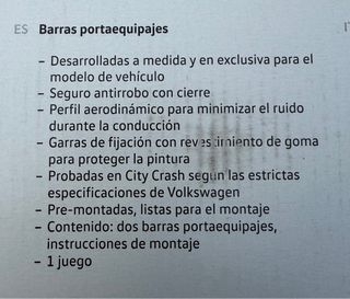 Barras de techo Volkswagen T-Roc 2018-2025