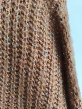 Jersey oversize GOLD & SILVER beige/marrón