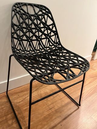 4 Sillas Diseño Comedor Negras