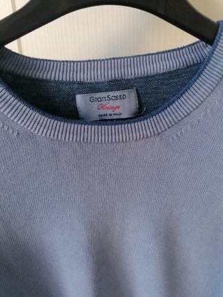 Maglia Uomo Gran Sasso Cotone Blu Taglia 48