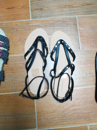 LOTE de 3 pares sandalias mujer Talla 40