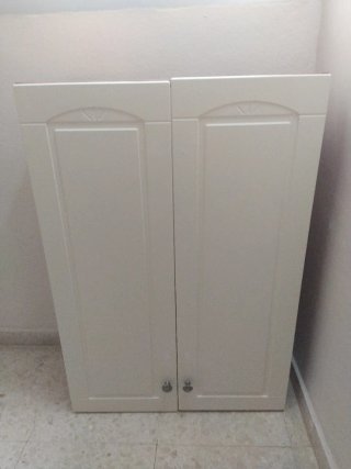 Mueble cocina calentador blanco