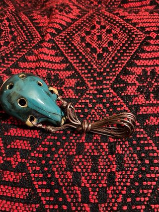 Ocarina artesanal Indígena Ahuyenta y energiza