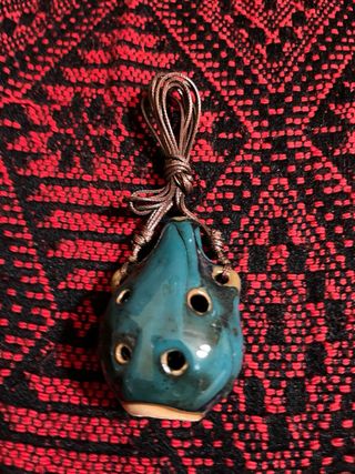 Ocarina artesanal Indígena Ahuyenta y energiza