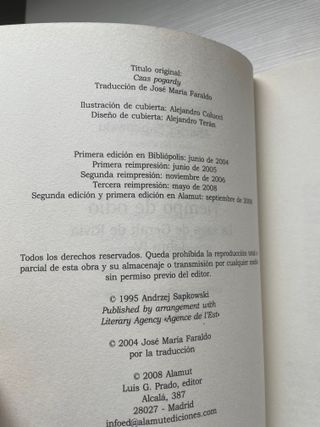 Tiempo de odio de Andrzej Sapkowski