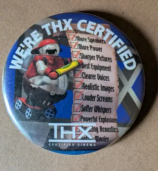 Chapa promocional THX Certified Cinema