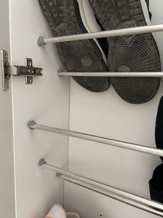 Mueble zapatero con espejo grande