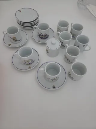 Tazas y Platillos Real Madrid Cerámica