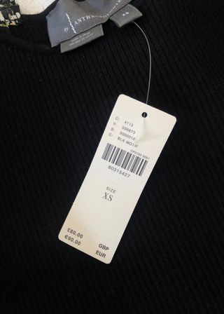 Top de flores manga larga Anthropologie XS