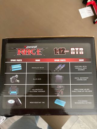 Coche RC WLToys Negro y Rojo