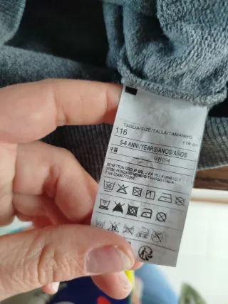 Sudadera Benetton Gris BE COLORS