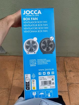 Ventilador de suelo o mesa Jocca Box Fan 45W negro