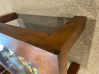 Mesa de centro madera y cristal