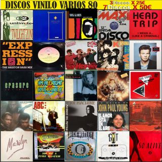 Lote Vinilos 80s Variados