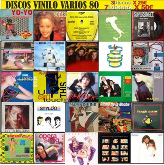 Lote Vinilos 80s Variados