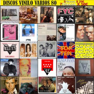Lote Vinilos 80s Variados