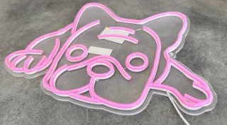 Lampada Neon LED "BULLDOG" Rosa