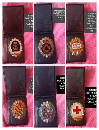 Set llavero, pin y pulsera tela Vigilante