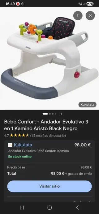 Andador Evolutivo Bébé Confort Kamino