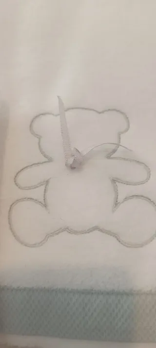 Sábanas Coralina Cuna Oso Bordado