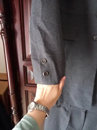 Traje de chaqueta gris