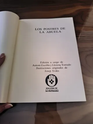 Libro los postres de la abuela