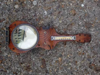 Decoración Rústica Antigua Guitarra cuelga llaves