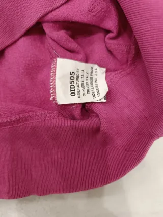 Felpa Converse fucsia con cappuccio XL
