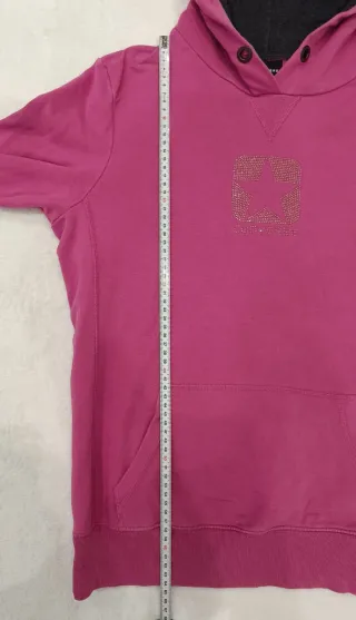 Felpa Converse fucsia con cappuccio XL