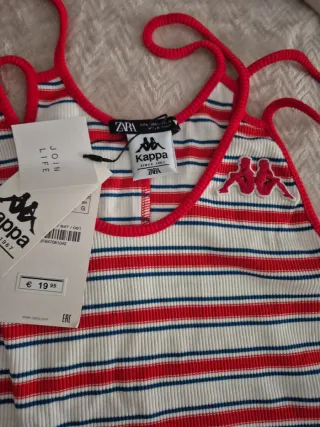 Mono corto Kappa rayas L/40/12