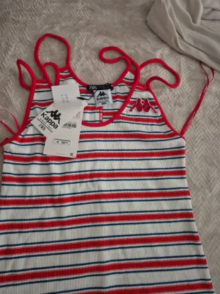 Mono corto Kappa rayas L/40/12