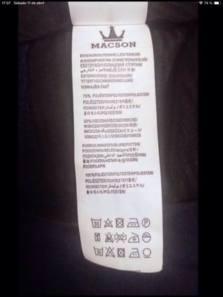 Traje Macson azul hombre