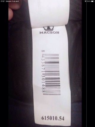 Traje Macson azul hombre