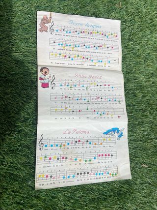 Xilófono Antiguo 7 Notas Colores