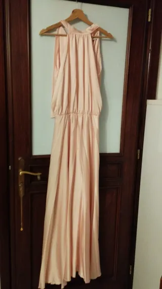 Abito donna elegante rosa taglia unica