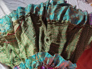 Falda canastera romería talla única