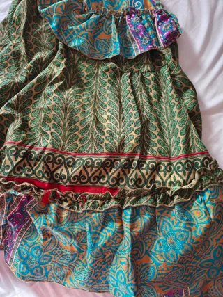 Falda canastera romería talla única