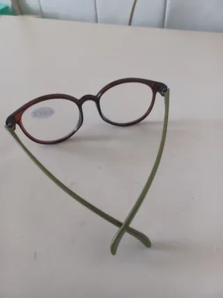 Occhiali da lettura marrone/verde +1.50 CE