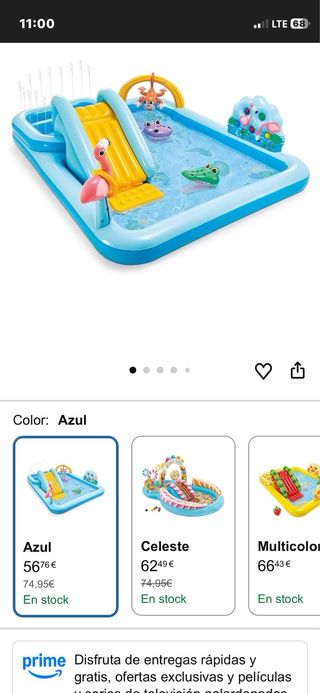 Piscina Inflable Intex Wet Set 2.44m