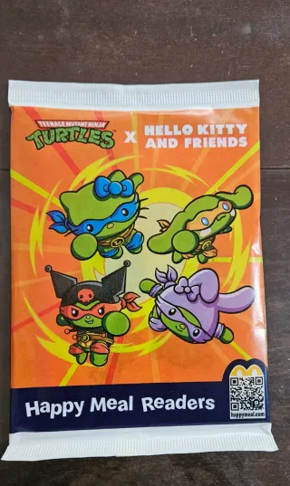 Livro McDonald's Hello Kitty Tartarugas Ninja PT