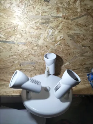 Plafón blanco 3 focos