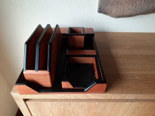 Organizador de escritorio madera