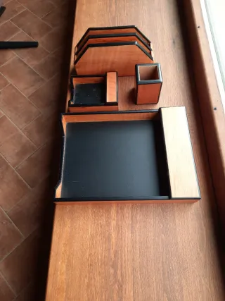 Organizador de escritorio madera