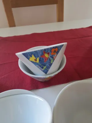 Set 6 ciotole in porcellana