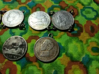 Lote monedas plata antiguas