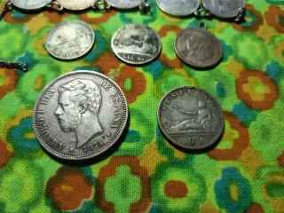 Lote monedas plata antiguas