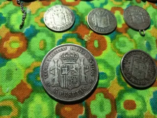 Lote monedas plata antiguas