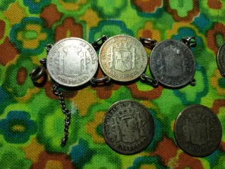 Lote monedas plata antiguas